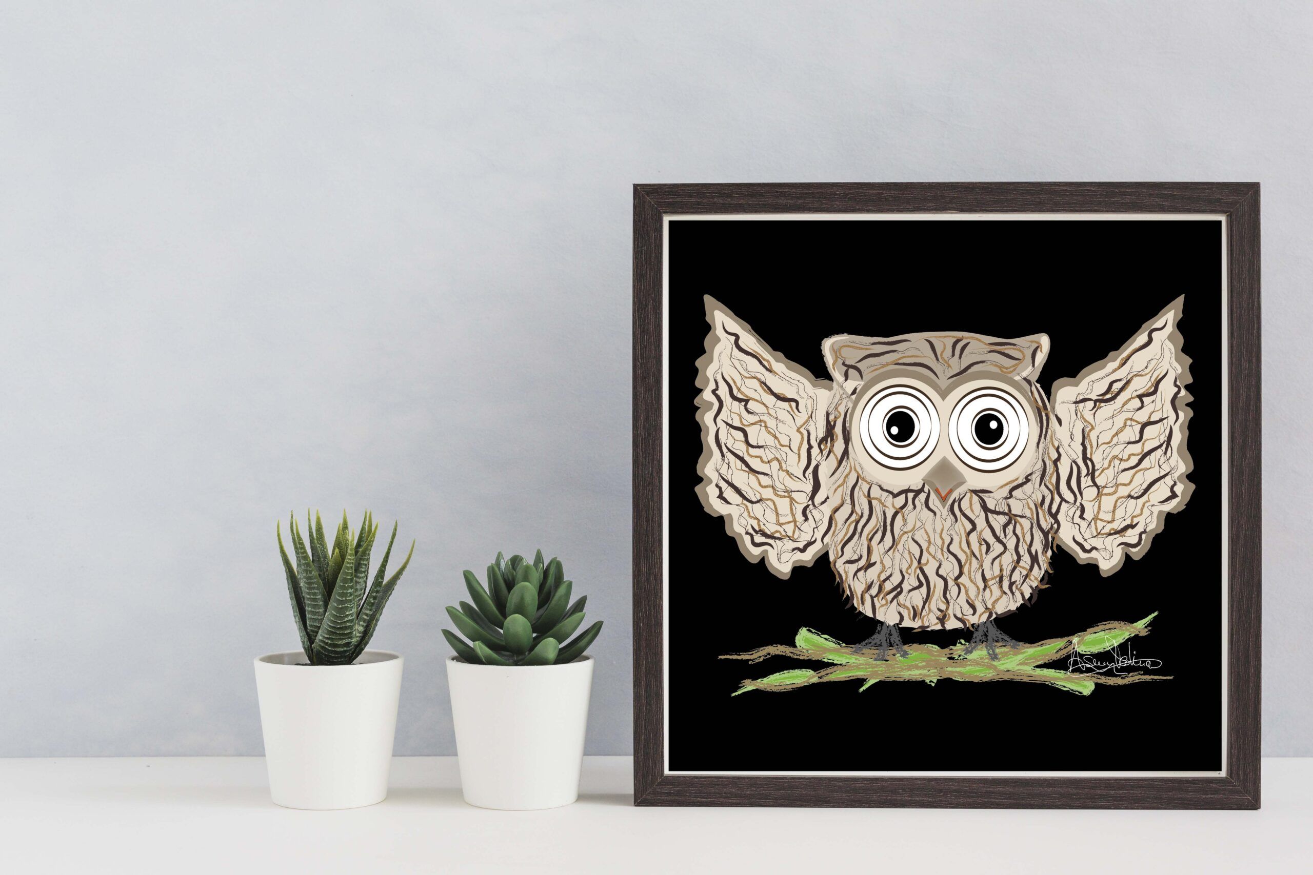 búho con alas abiertas y ojos grandes búho con alas abiertas y ojos grandes