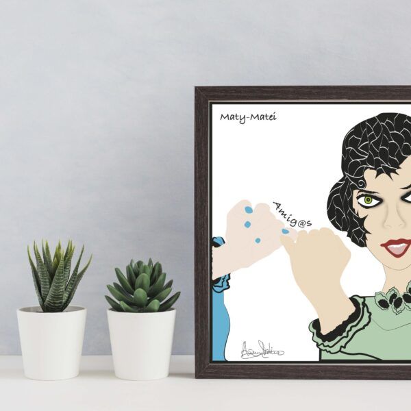 Mujer con manos unidas