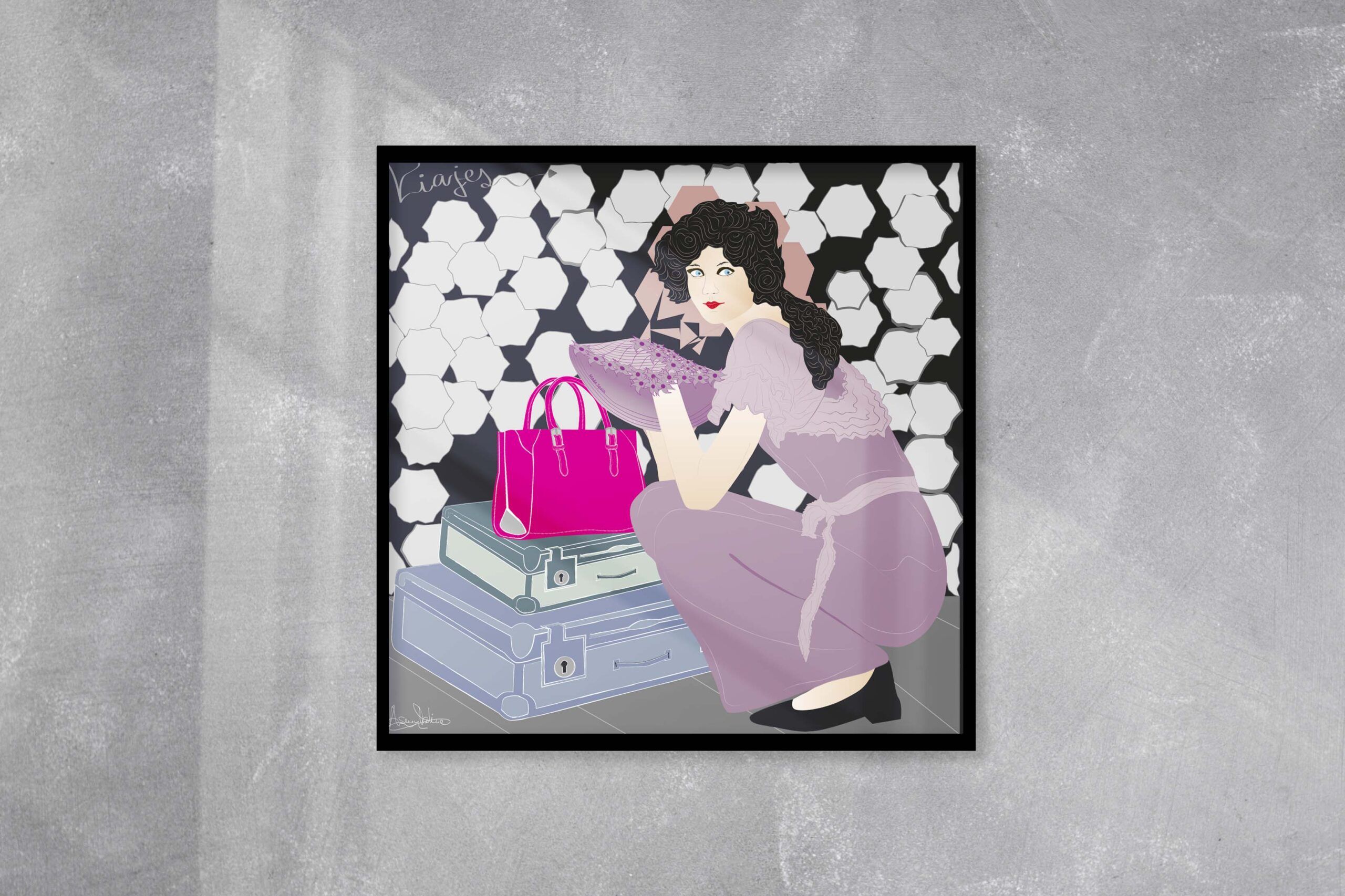 mujer con maletas de viaje mujer con maletas de viaje