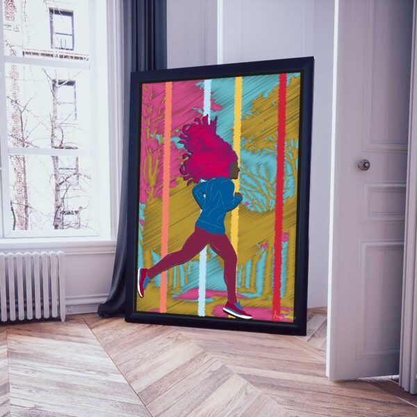 Atleta mujer running